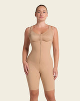 Post-Surgical Mid-Thigh Girdle made of Soft Compression Fabric, Hook-and-Zip Closure